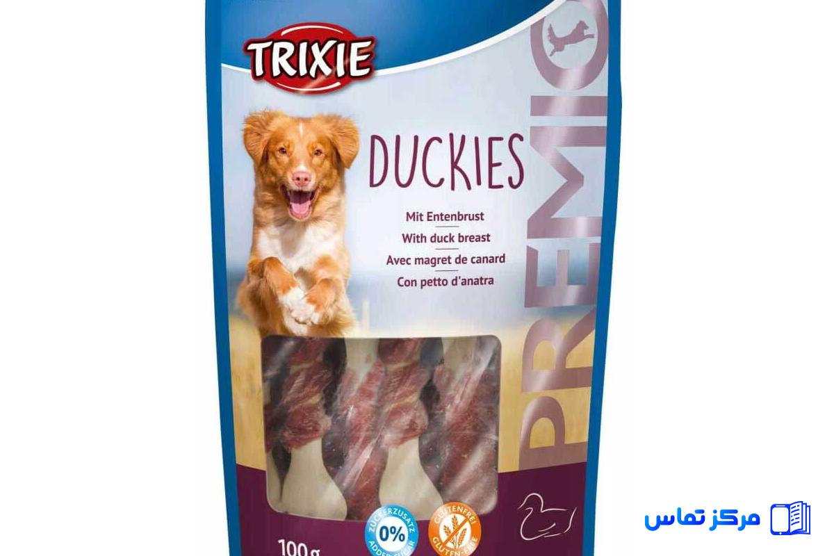 خرید تشویقی سگ تریکسی مدل Duckies وزن 100 گ (تحویل سریع و تضمینی)